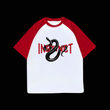 Beyaz Unisex Kırmızı Reglan Instinct Snake T-Shirt