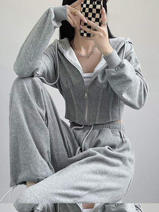 Hype Streetwear Crop Fermuarlı Hırka