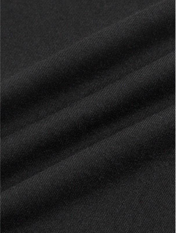 Kemer Boy Black Formidable Detail Baskılı Crop Bluz