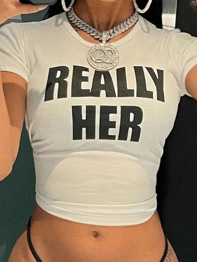 Really Her Crop Top Bluz Body