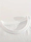 Ribbbon Unisex Uzun Kollu Beyaz T-Shirt