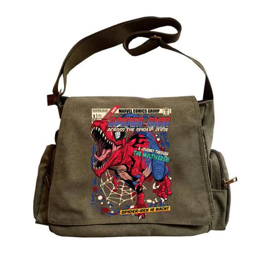 Spiderrex Unisex Yeşil Postacı Çantası